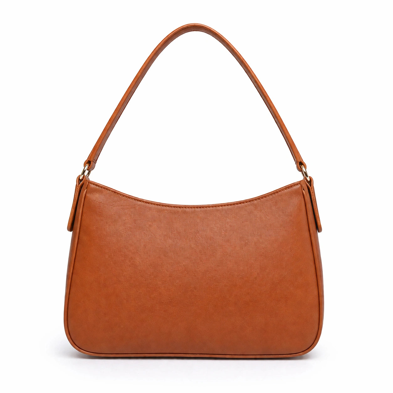 Rocketcitybags Faux Leather Shoulder Bag Brown