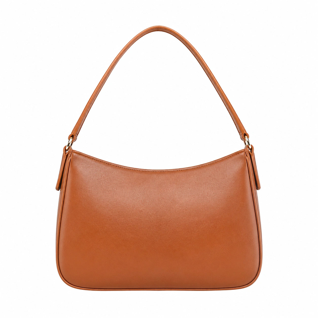 Rocketcitybags Faux Leather Shoulder Bag Brown