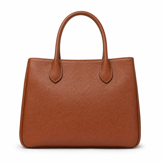 Rocketcitybags Minimalist Textured Tote Brown